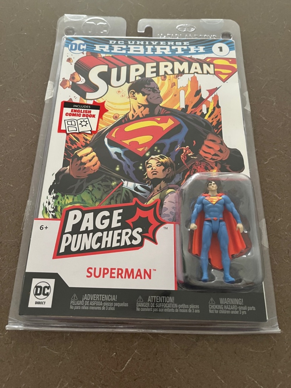 DC Universe Rebirth Superman Comic Book with action figure
